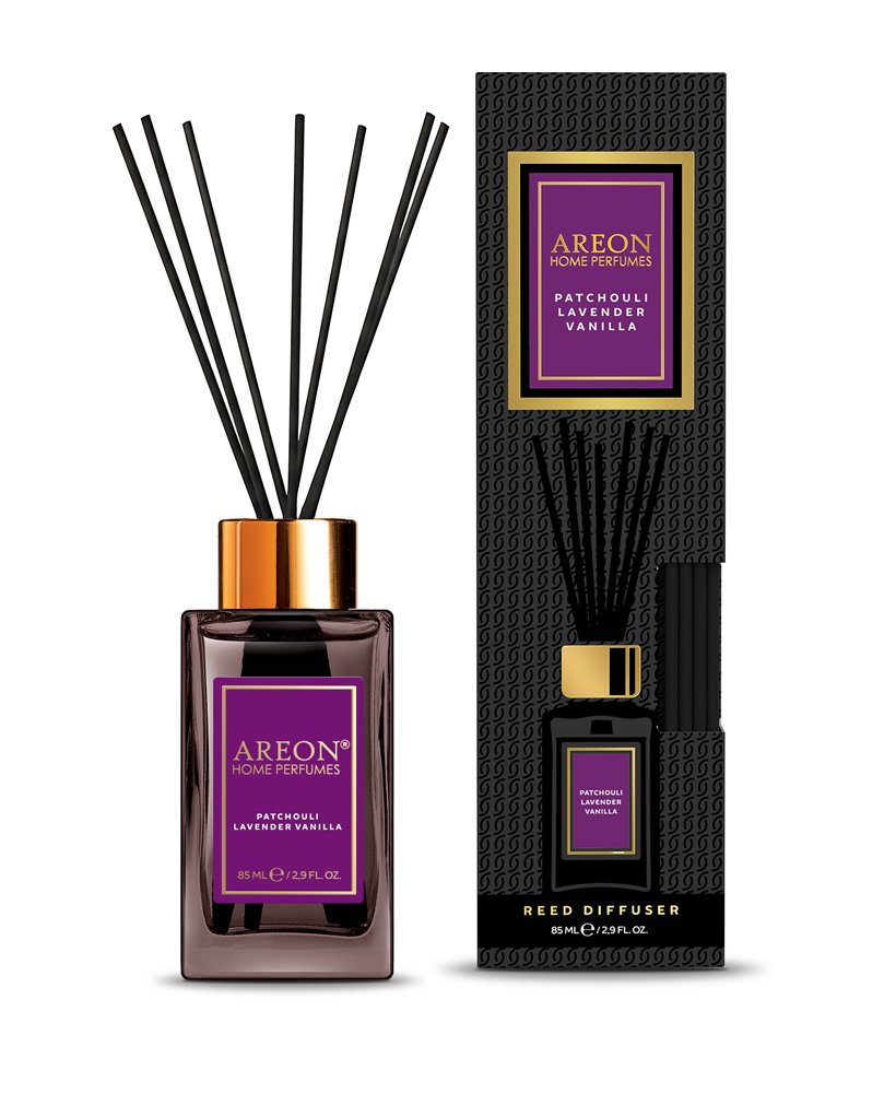 Namų kvapas AREON BLACK Patchouli Lavender Vanilla, 85 ml