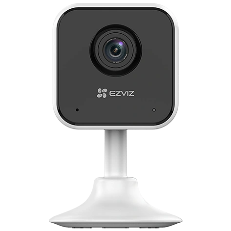 Išmanioji vidaus kamera EZVIZ Cs-H1C, objektyvas 2.8 mm, raiška 2MP (1920x1080), Wi-Fi, SD lustas, IP20, baltos sp.