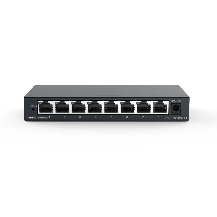 Tinklo komutatorius RUIJIE REYE RG-ES108GD, 8 prievadai