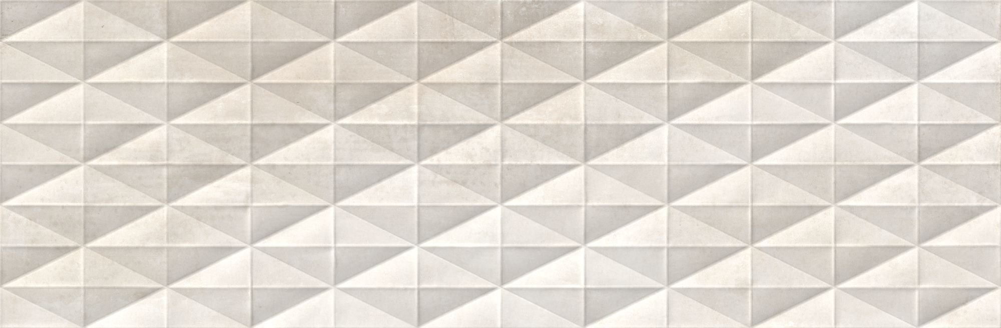 Dekoratyvinės keraminės plytelės KAI CEMENTO CREAM DIAMOND BEIGE 3397, 24,4 x 74,4 cm, 1,089 m2/dėž., rektifikuotos, spl. smėlio