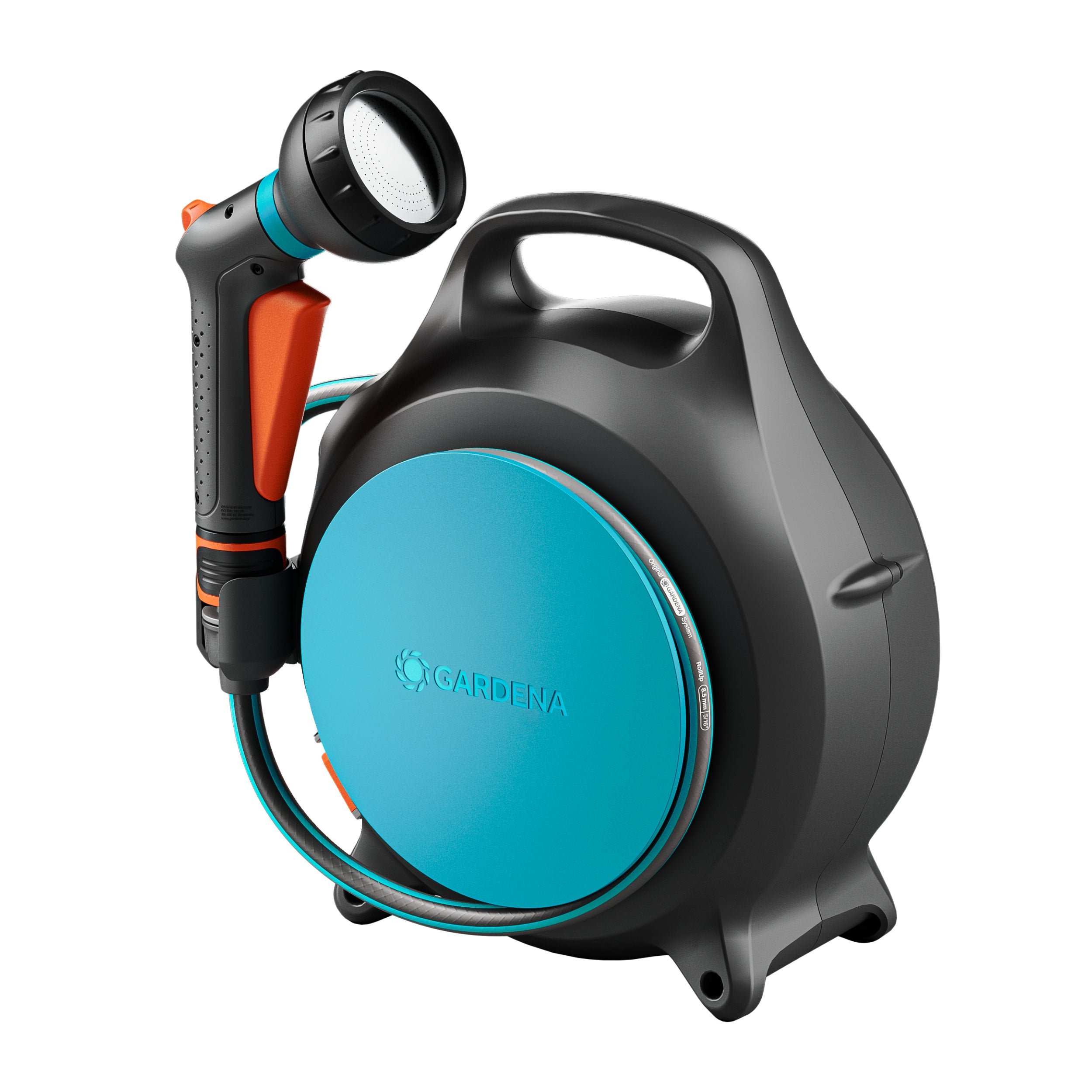 Nešiojama žarnos ritė GARDENA Move, komplekte 10 m, 8,5 mm skersmens žarnos, čiaupo jungtis ir laistymo pistoletas