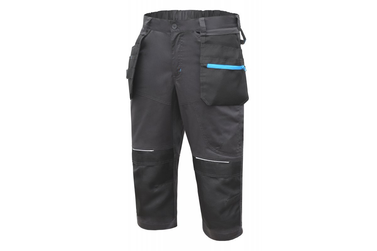 Bridžai HOGERT WORKWEAR Wurnitz, 60% poliesteris, 38% medvilnė, 2% elastanas, pilka spalva, XL (54) dydis, CE