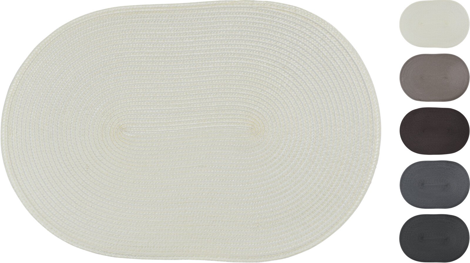 Stalo padėkliukas, ovalus, 5 skirtingos spalvos, 44 x 29 cm
