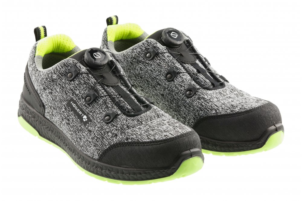 Darbo batai HOGERT WORKWEAR Kemnitz, S1PS SR FO, melanžinė-žalia spalva, 46 dydis, CE