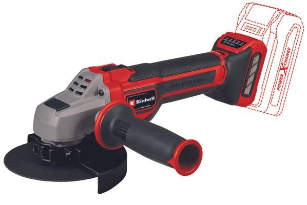Akumuliatorinis kampinis šlifuoklis EINHELL TP-AG 18/125 CE Q, Li-Solo, 18 V, 125 mm, be akumuliatoriaus ir kroviklio
