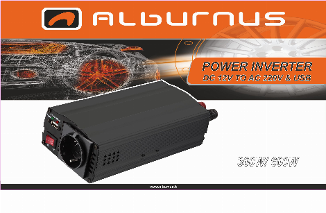 Įtampos keitiklis ALBURNUS 85799, su USB jungtimi, 12V/220V, 1X220V