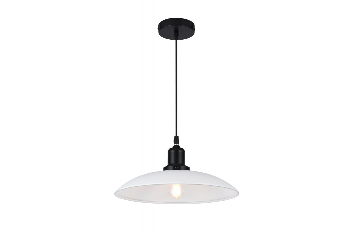 Pakabinamas šviestuvas GTV Horizon, E27, 1 x 40W, 220-240V, IP20, baltos sp., skersmuo 320 mm, OS-HORI-00-DEC