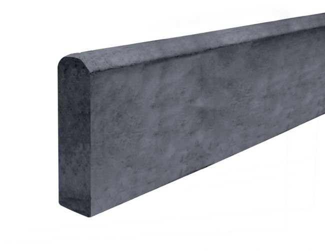 Tvoros pamatas, betoninis, lygus, matmenys 2500 x 200 x 60 mm,  grafito spalvos, 915496