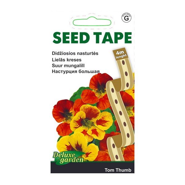 Gėlių sėklos, nasturtės didžiosios Tom Thumb, 4 m, 0897, G