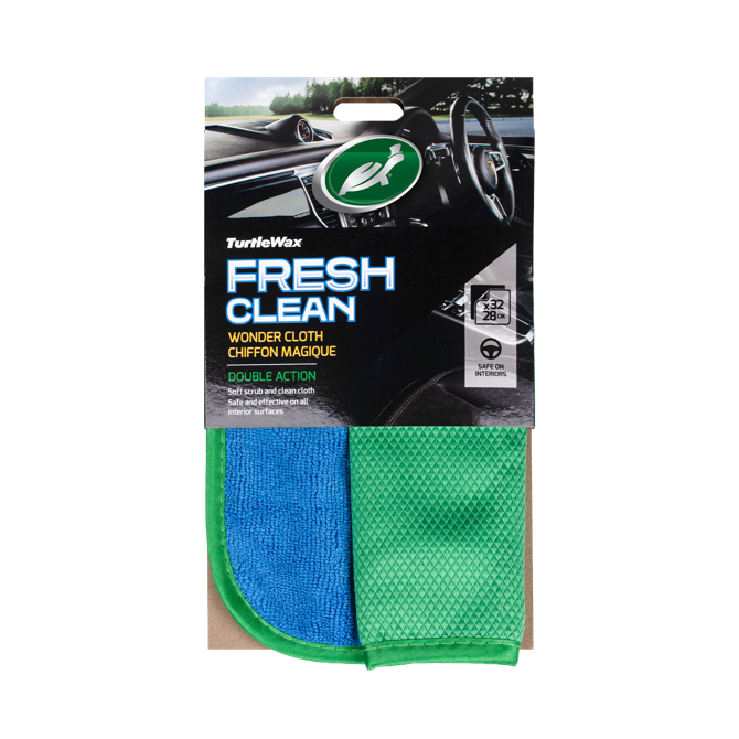 Automobilinė šluostė TURTLE WAX, dvipusė, valymui, dydis 32 cm x 28 cm