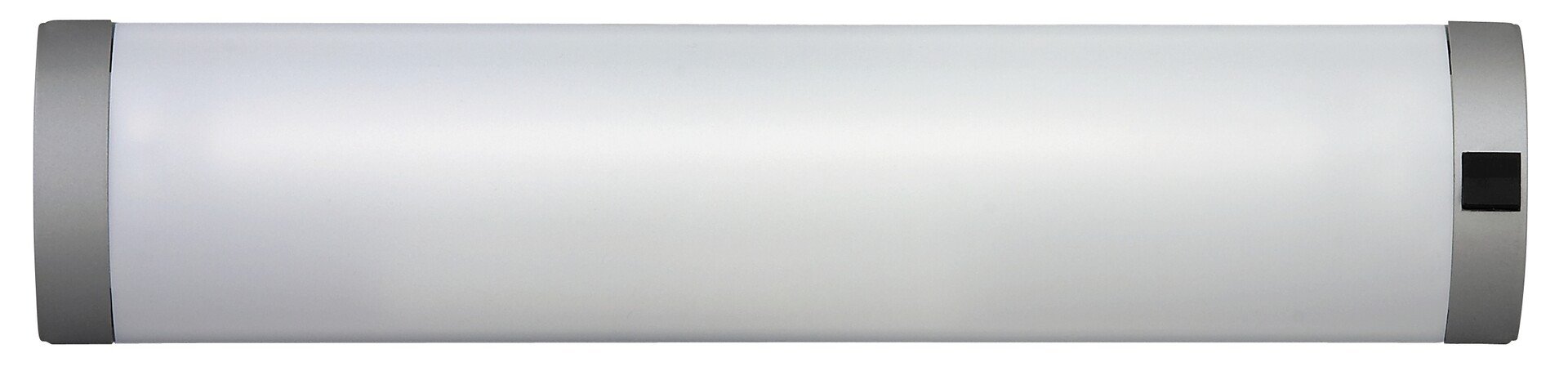 LED šviestuvas RABALUX Soft, 10 W G13/T8 lempa, komplekt. yra, 2700 K, 630 lm, IP20, su jung., virtuvei, voniai, plast., sidabro sp., 410x90x45 mm