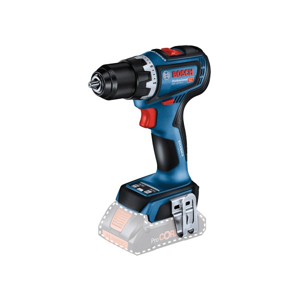 Akumuliatorinis suktuvas BOSCH Professional GSR 18 V-90 C SOLO, 18 V, sukimo momentas 38-90 Nm, 13 mm griebtuvas, be akumuliatoriaus ir kroviklio, 06019K6000