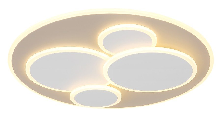 Pakabinamas LED šviestuvas GLOBO Monty, 40W, 230V, 3000K, 2200lm, baltos spalvos, 490 x 490 x 55 mm, 48475S