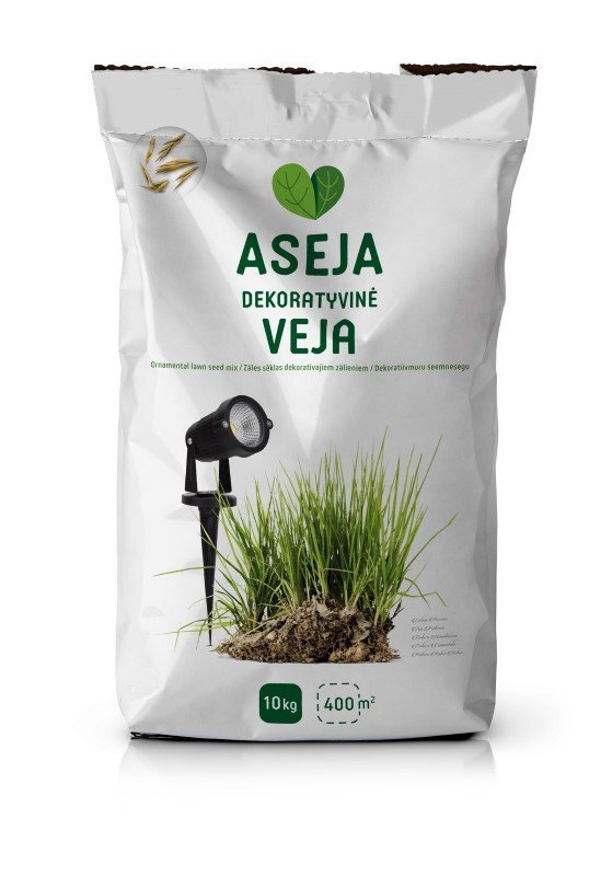 Dekoratyvinės vejos sėklų mišinys ASEJA, 10 kg, trumpas galiojimas