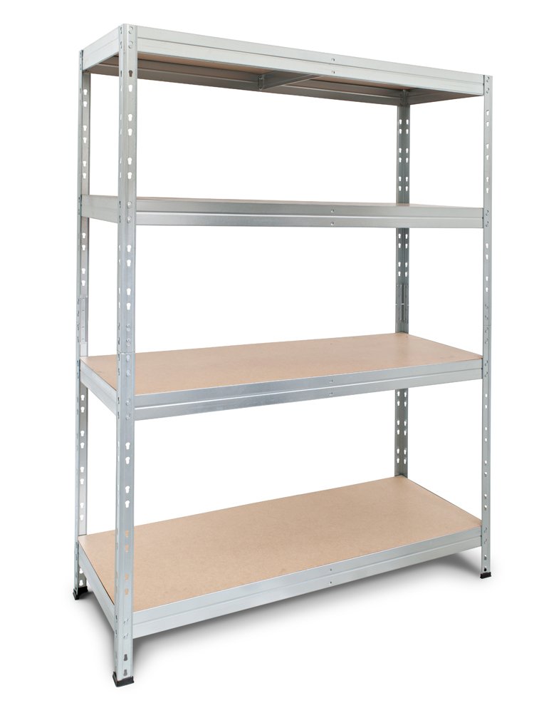 Sandėliavimo lentyna AR SHELVING Garage Series Rivet L, metalinė, 4 lentynos, 180 x 150 x 45 cm
