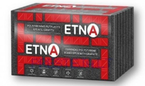 Polistireninis putplastis ETNA EPS 70 N, su grafitu, matmenys 250 x 600 x 1200 mm, 1pak. - 0,36 m³