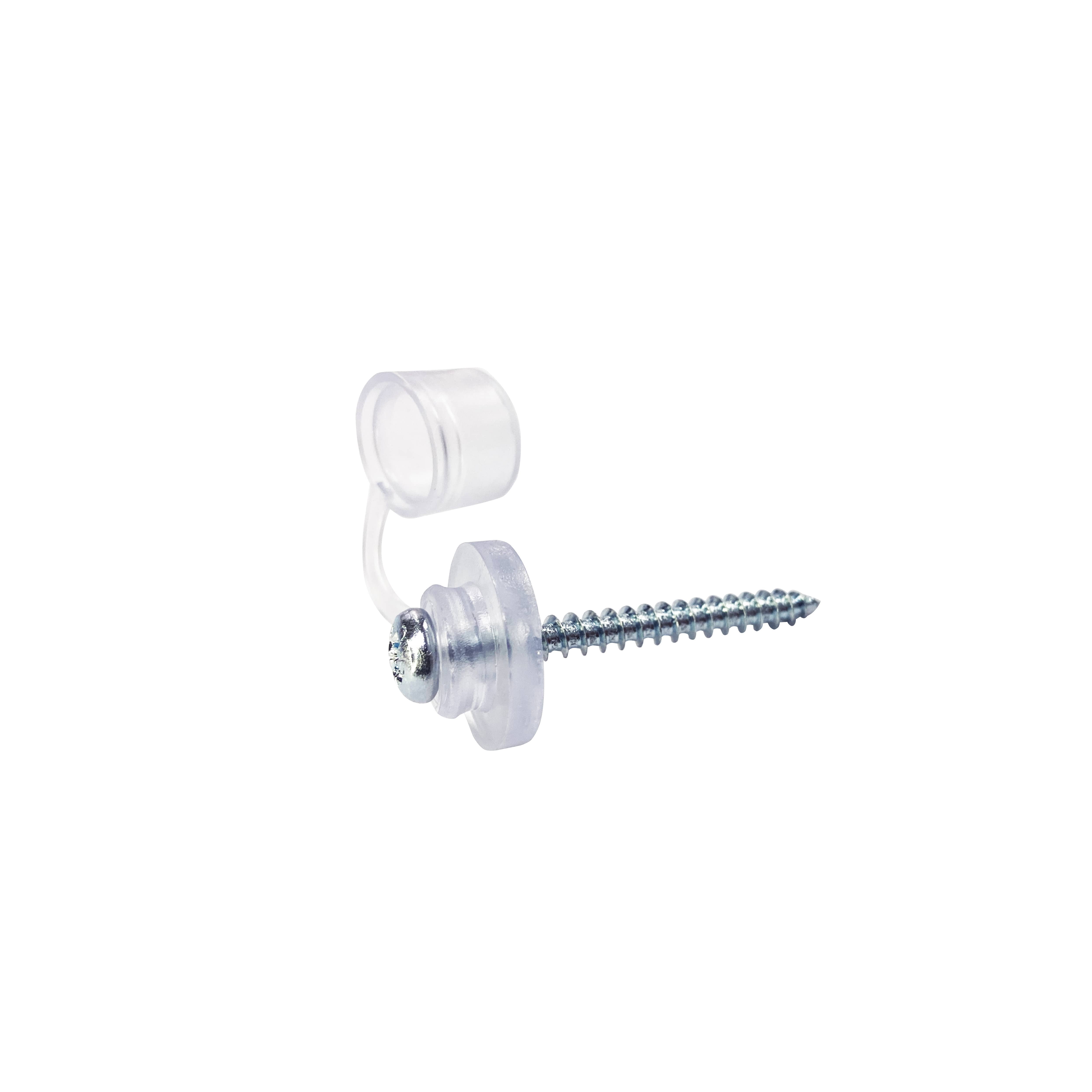 Polikarbonato plokščių tvirtinimo sraigtai STARKEDACH, 4,5 x 45 mm, su sandarinamąja poveržle ir kepurėle, 100 vnt.