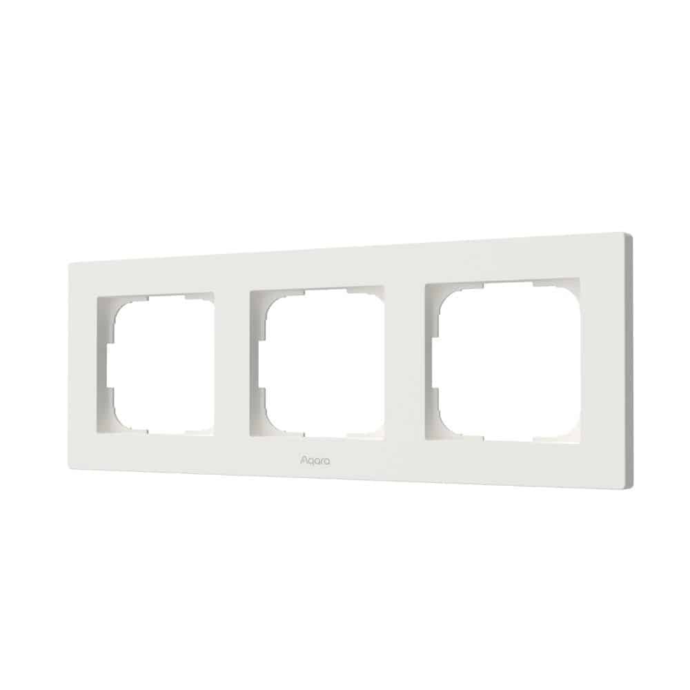 Jungiklio rėmelis AQARA, H2 FE-X02D-W, 3 vietos, baltos sp.