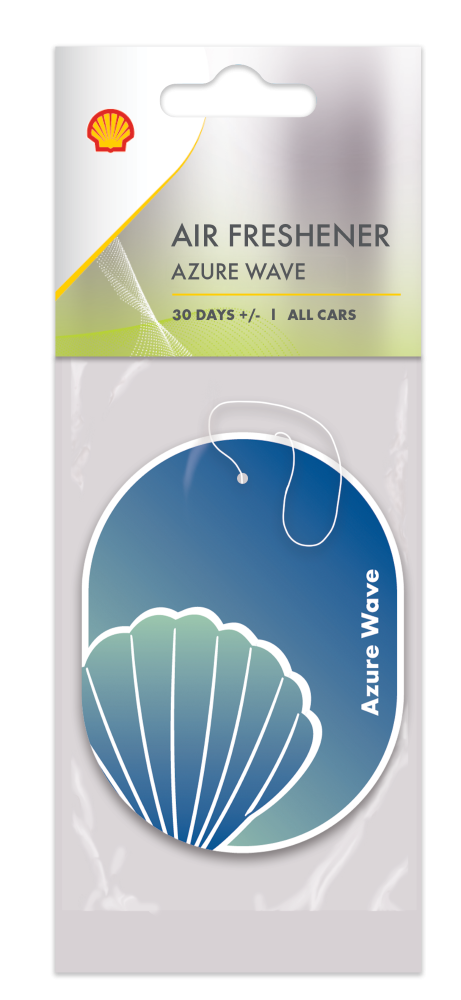 Automobilių oro gaiviklis SHELL, Air Freshener azure wave, pakabinamas