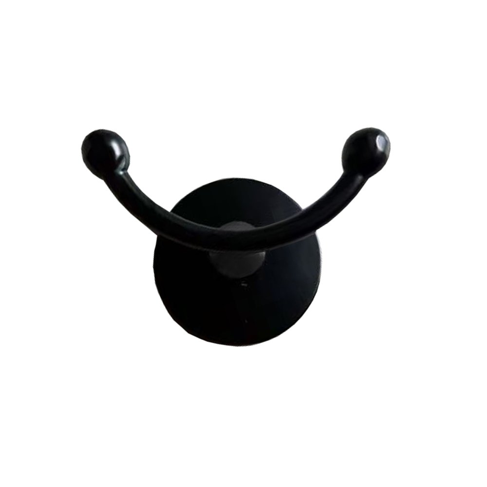 Kabliukas BENEDOMO,  dvigubas su tvirtinimo elementais, juodos spalvos