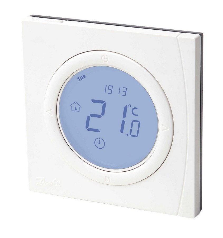 Patalpos termostatas DANFOSS BasicPlus2 WT-P, programuojamas, potinkinis, 088U0625