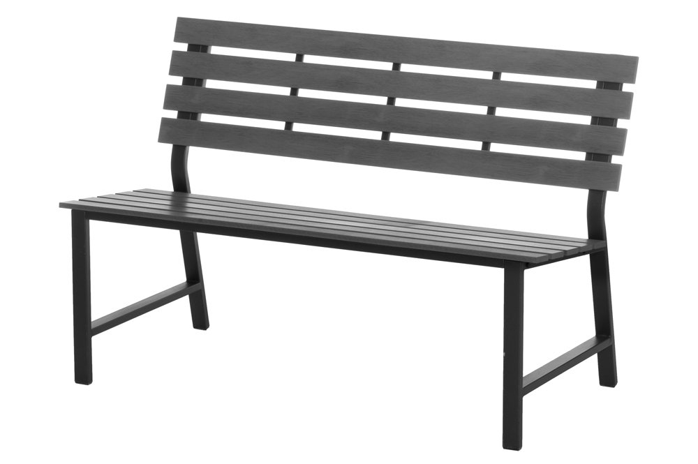 Suolas 4LIVING Luna, 59 x 81 x 125 cm, iki 320 kg,  pilkos spalvos polimediena