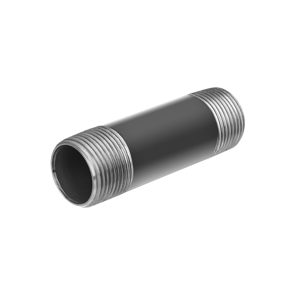 Trumpasriegis GEBO, d40 (48,3mm), 1 1/2'', plienas, juoda sp.