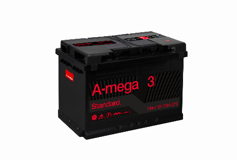 Akumuliatorius A-MEGA STANDARD 12 V, 74 Ah, 720 A, EN