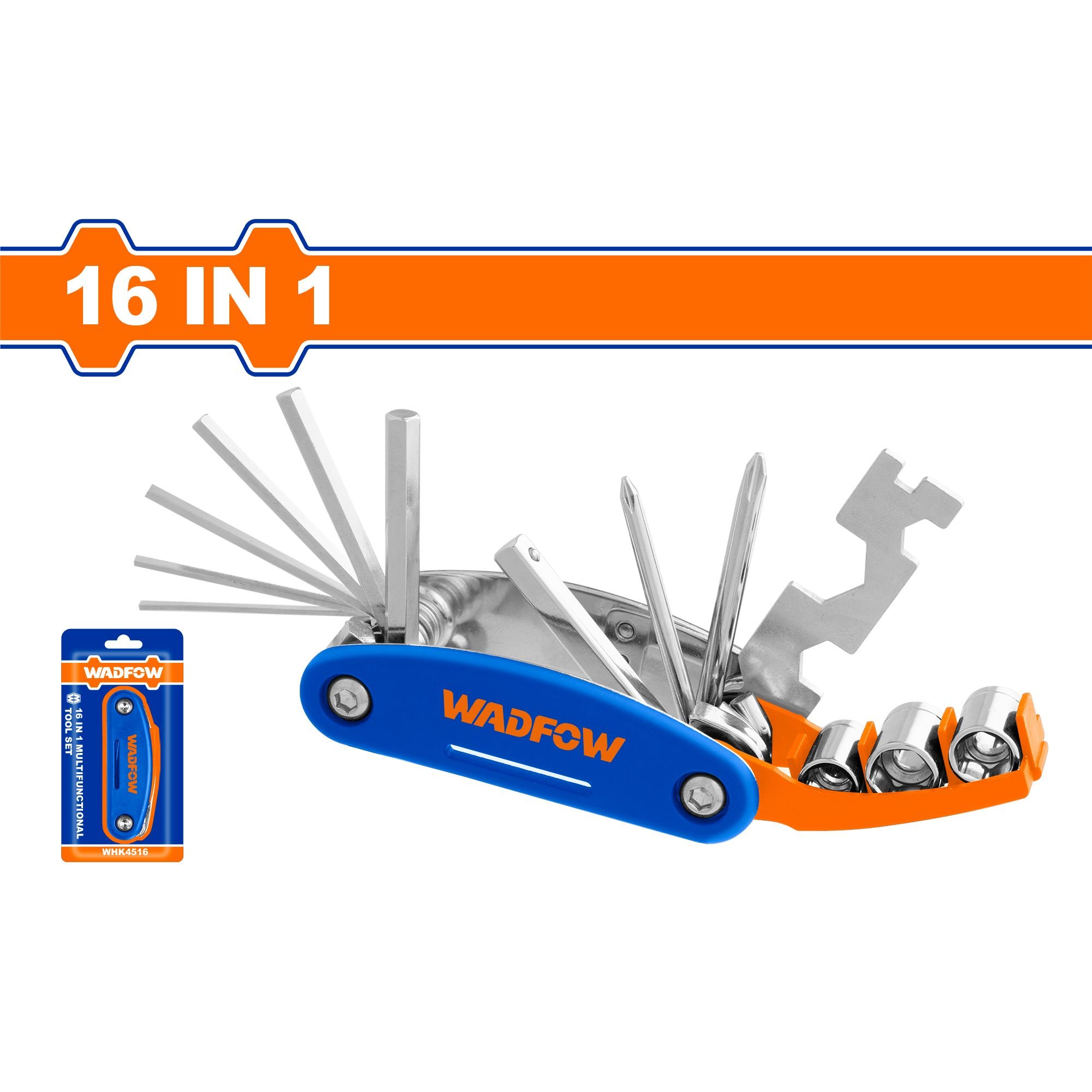 Daugiafunkcis įrankis WADFOW, 16 in 1, WHK4516