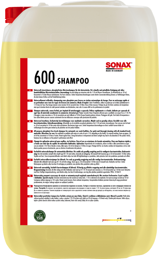 Automobilinis šampūnas SONAX su vandens minkštikliais, 25 L