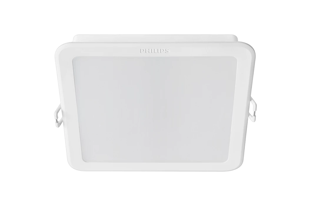 Montuojamas šviestuvas panelė PHILIPS Meson, įleidžiama, LED 13 W, 4000 K, 1300 lm, kvadratinė, baltos sp., 140 x 140 mm