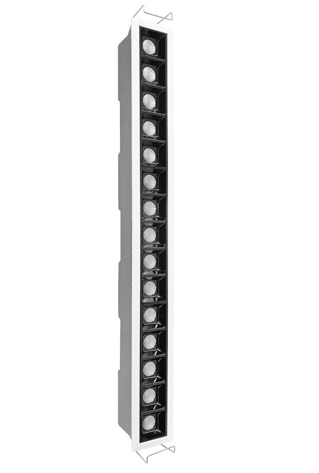 Montuojamas šviestuvas ORRO, LED 24 W, 220-240 V, 4000 K, 1920 lm, stačiakampio formos, KCB017-24, A171030113, 55 x 80 x 450 mm