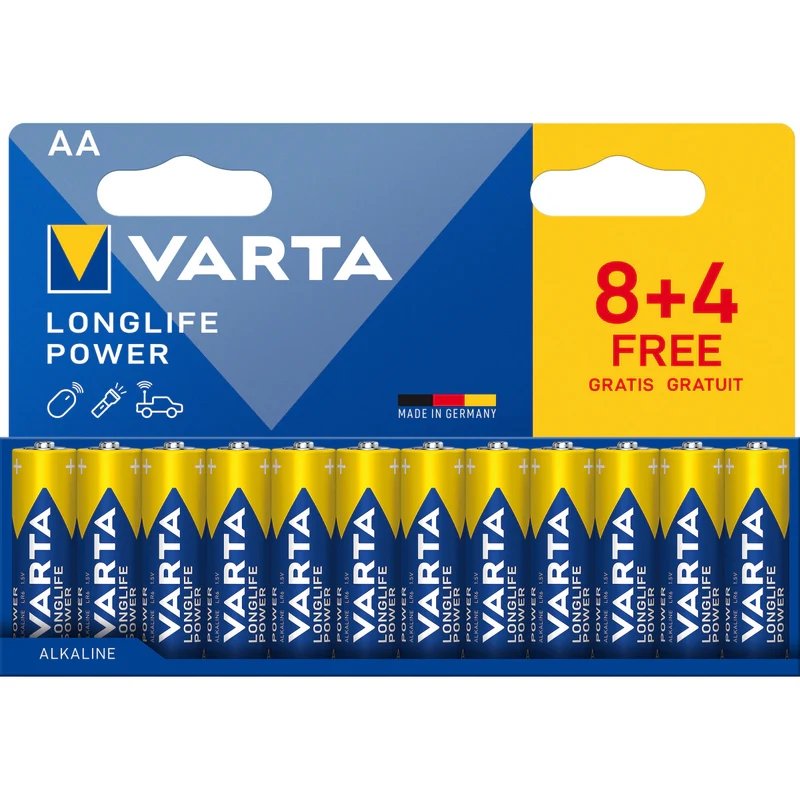 Maitinimo elementai VARTA 4906(8+4), 12 vnt. AA LR6