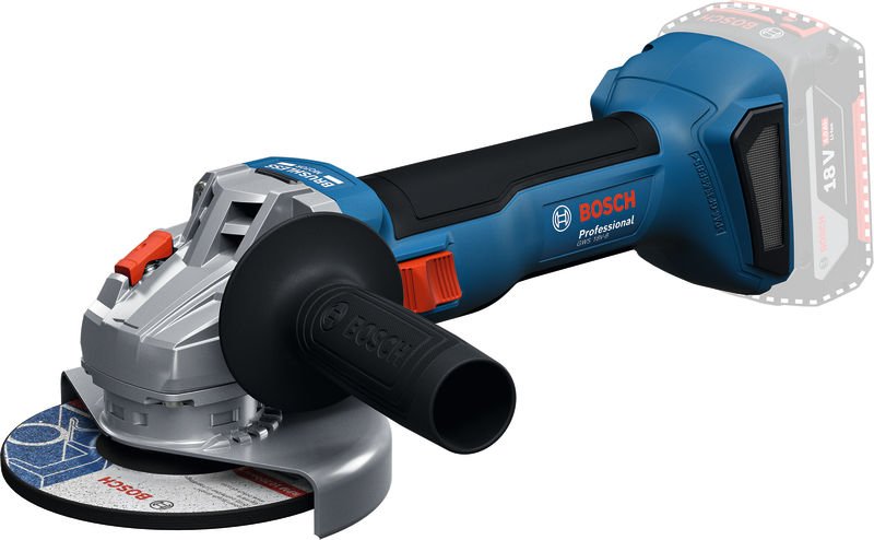Akumuliatorinis kampinis šlifuoklis BOSCH Professional, GWS 18 V-8, SOLO, 18 V, disko diametras 125 mm, be akumuliatoriaus ir kroviklio, 06019N9000