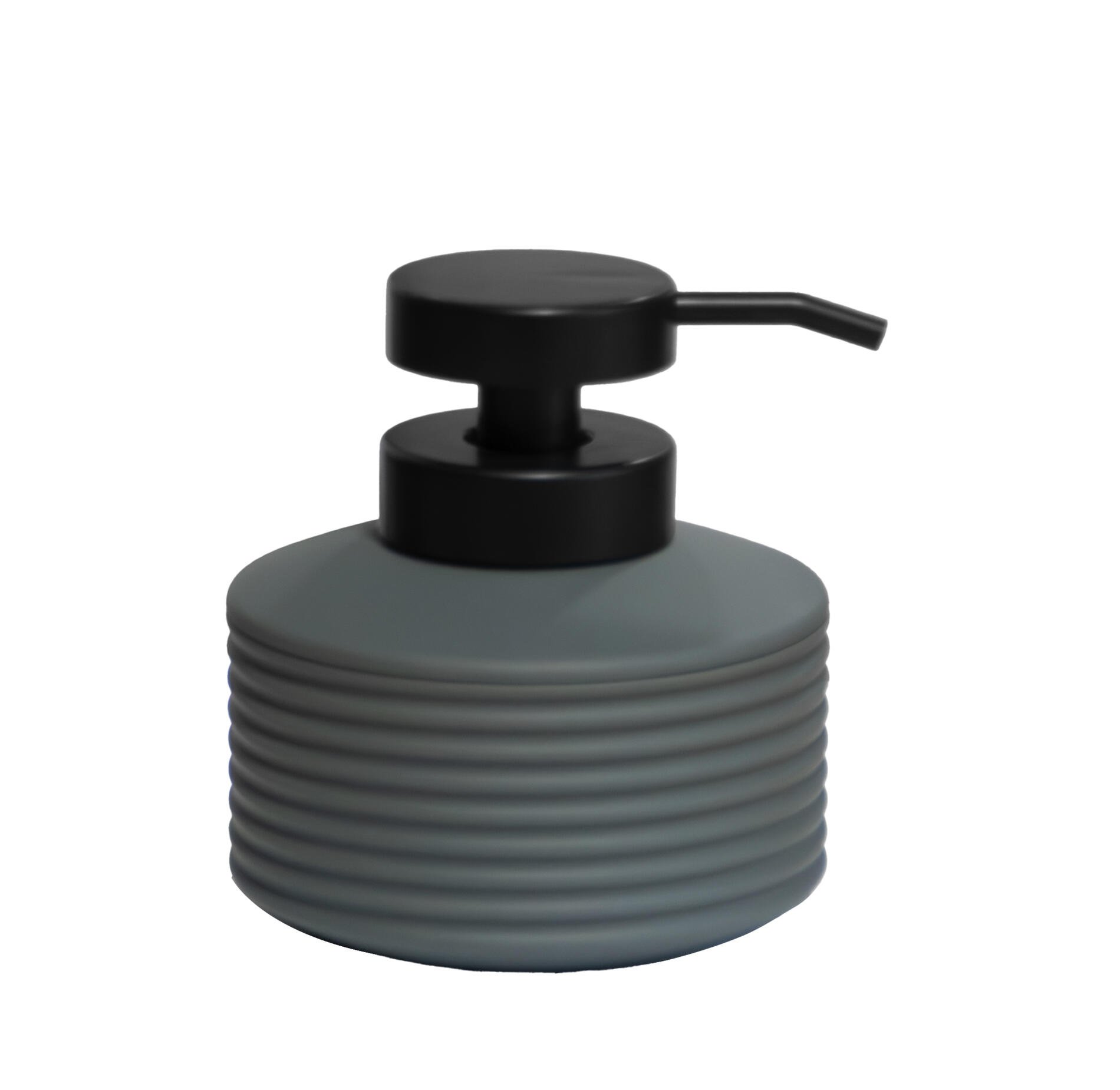 Muilo dozatorius RIDDER TARA, pastatomas, 420 ml, šv.pilka/juoda, guma/ABS , 2031507