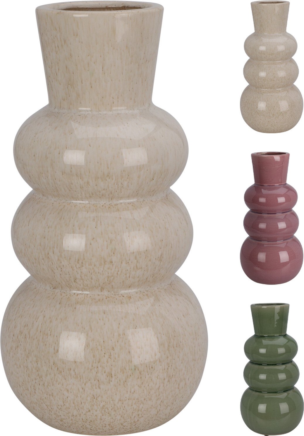 Vaza, 14 x 14 x 29,5 cm, 3 skirtingos sp.