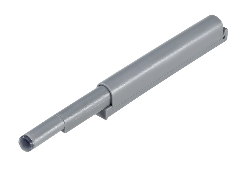 Durelių atidarymo mechanizmas "Push to open" HETTICH, pak. 2 vnt. 84mm, pilkos sp., 9240419