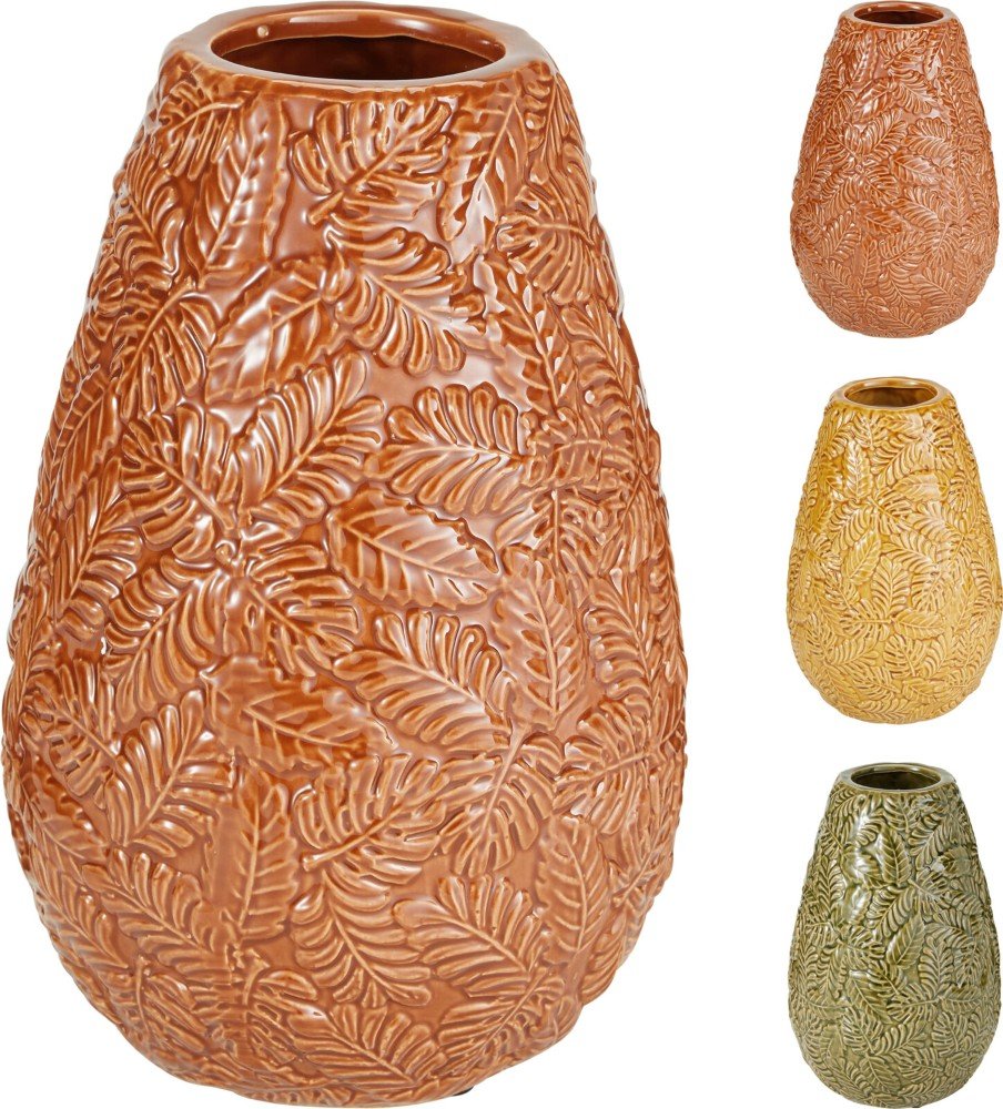 Vaza „Rudens lapas“, 17,5 x 17,5 x 27,5 cm, 4 spalvos