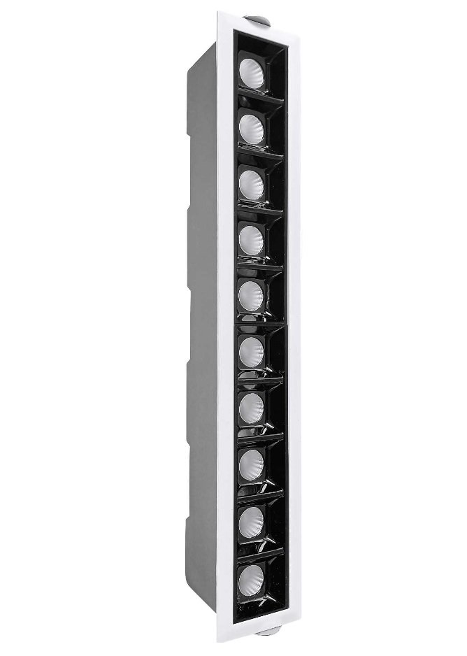 Montuojamas šviestuvas ORRO, LED 15 W, 220-240 V, 4000 K, 1200 lm, stačiakampio formos, KCB017-15, A171030112, 55 x 80 x 310 mm