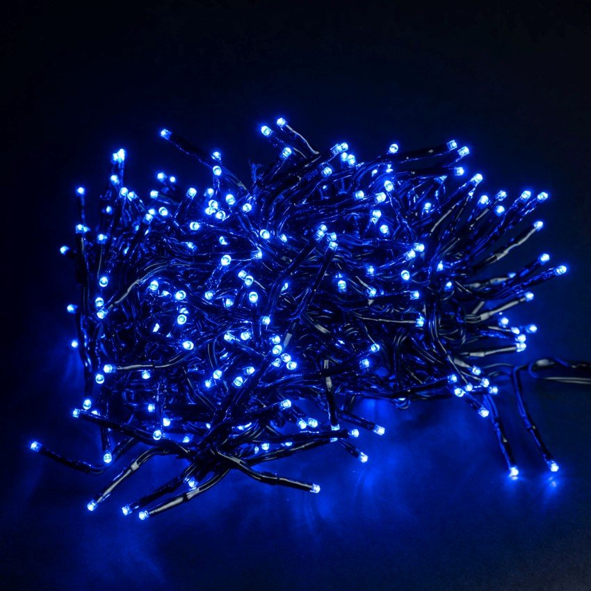 Šviečianti girlianda SUNLUX  RR4, 320 LED, 4 m., mėlyna spalva, IP44, tinka naudoti lauke, TY-BB-310-5