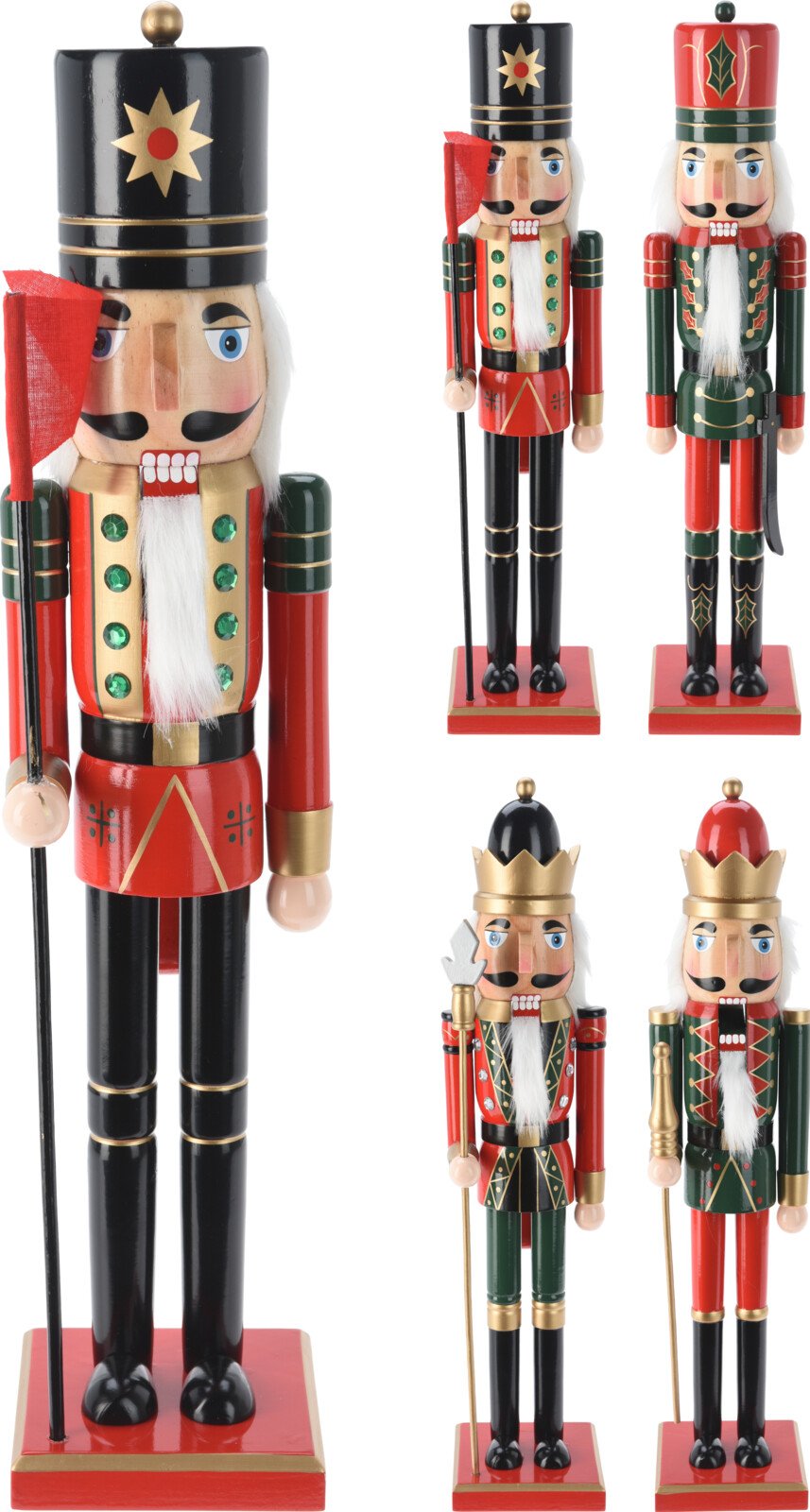 Statulėlė Spragtukas, mediena, 4 skirtingi dizainai, aukštis 50 cm