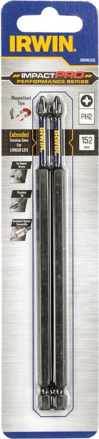 Smūginiai sukimo antgaliai IRWIN Impact Pro, 152 mm, 2 x PH2