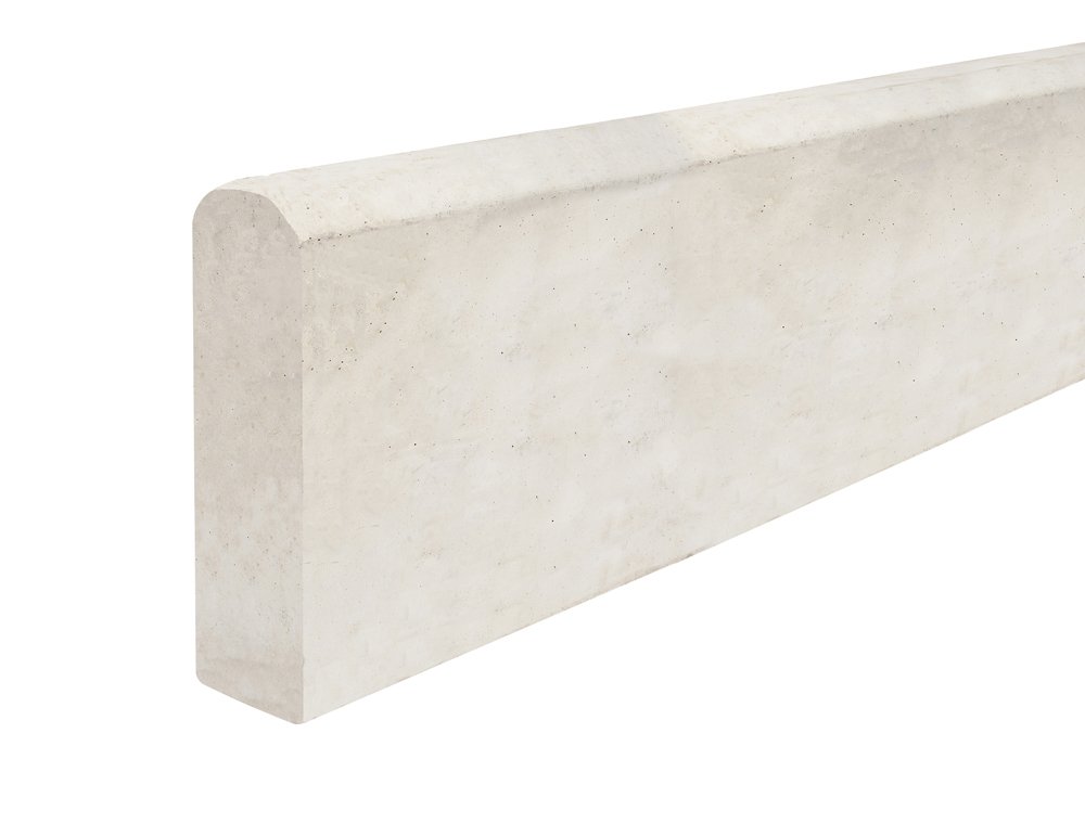 Tvoros pamatas, betoninis, lygus, matmenys 2000 x 200 x 60 mm, baltos spalvos, 900916