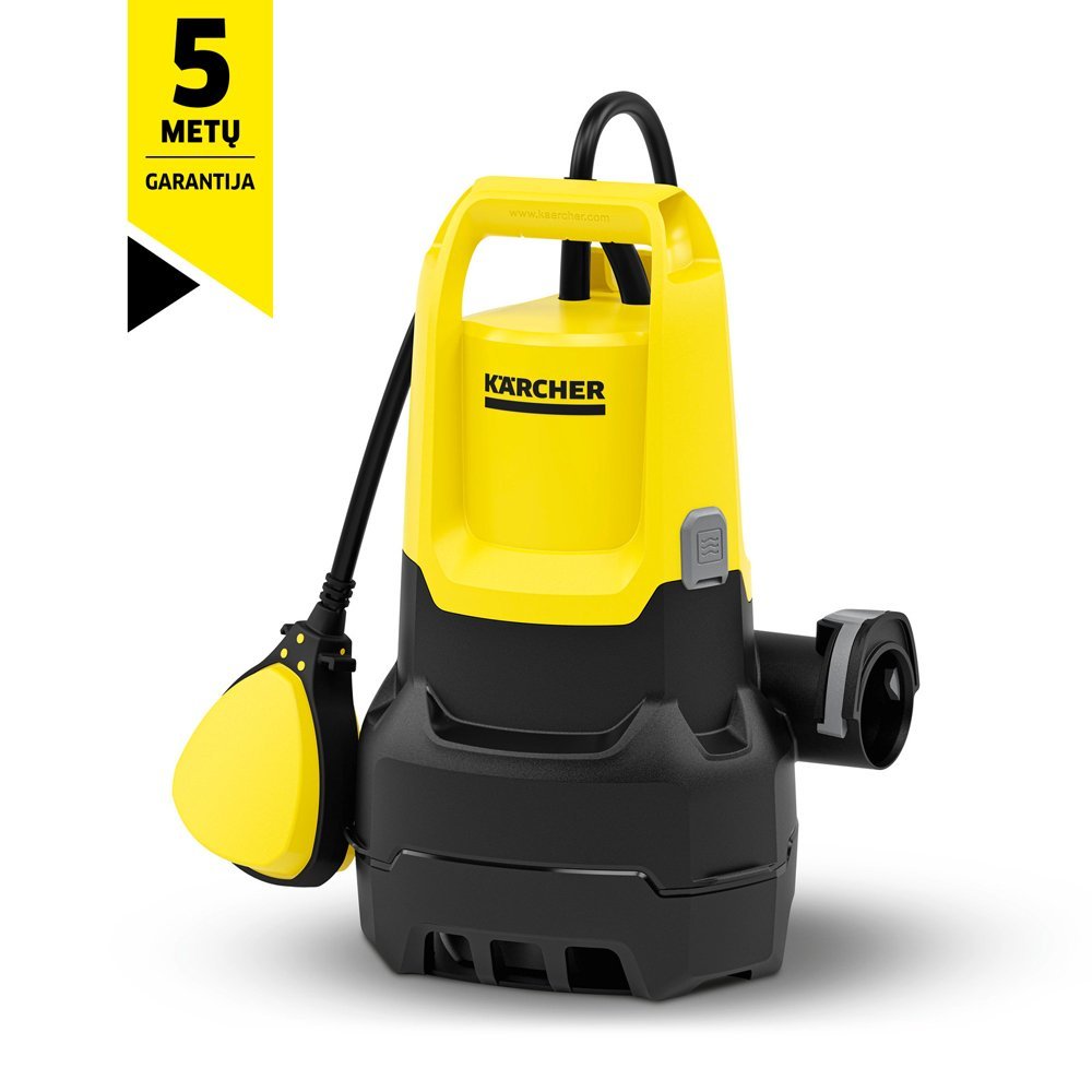 Drenažinis vandens siurblys KARCHER SP 9.500 Dirt , kėlimo aukštis 6 m, našumas 9500l/h, galia 280W