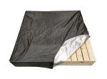 Smėlio dėžės uždangalas 4IQ, 140x140 cm, juodas
