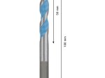 Universalus grąžtas BOSCH EXPERT HEX-9, 8 x 50 x 100 mm