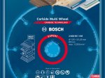 Pjovimo diskas BOSCH, iš kietmetalio „Multi Wheel“ 125 x 1 x 22,23 mm