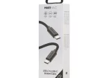 Įkrovimo laidas MUSTHAVZ, USB-C į USB-C pintas laidas, 2 m, 100W, juodos sp., MHBRCABUSBCLB