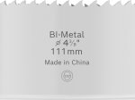 Grąžtas-karūna BOSCH HSS - Bi-metal, standartiniam adapteriui, 111 mm