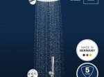 Potinkinė dušo sistema GROHE PRECISION SMARTCONTROL, su termostatu, Vitalio SmartActive 310mm lietaus galva ir Vitalio Get Stick dušeliu, chromo spalva, 34874000